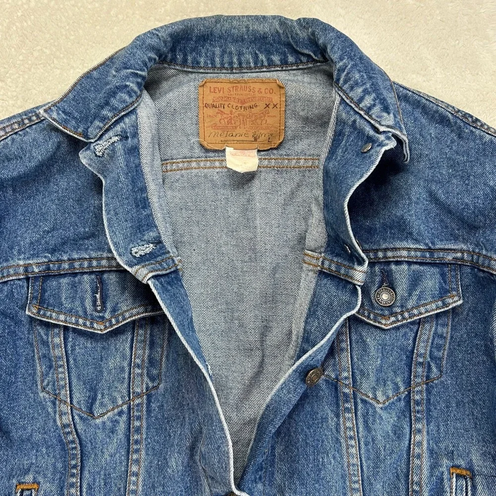Vintage 90s Levi's Type III Trucker Denim Jean Jacket Mens S Blue Classic 